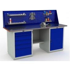 Двухтумбовый верстак WD1/WD5 с экраном L=160