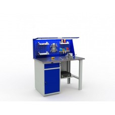 Стол слесарный однотумбовый WD-2 с экраном L=140